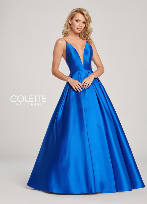 Colette by Daphne CL19827 Sleeveless Mikado Long Dress