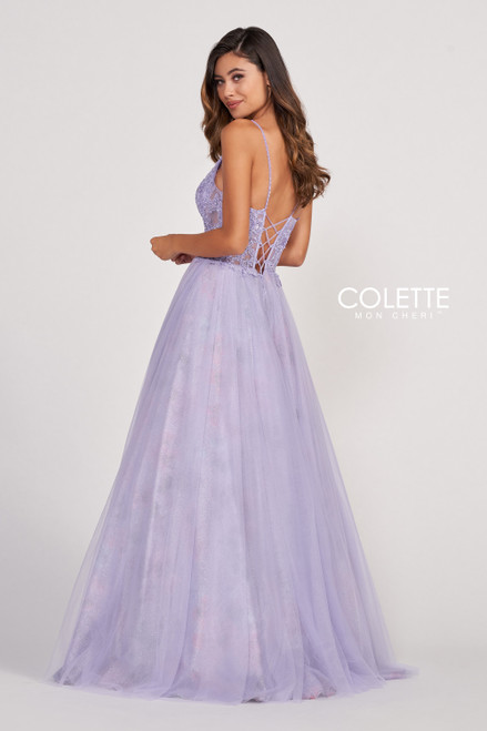 Colette by Daphne CL2009 Lace Tulle Long Prom Dress