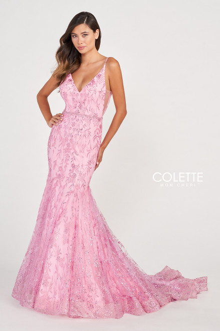 Colette by Daphne CL2021 Novelty Glitter Tulle Dress