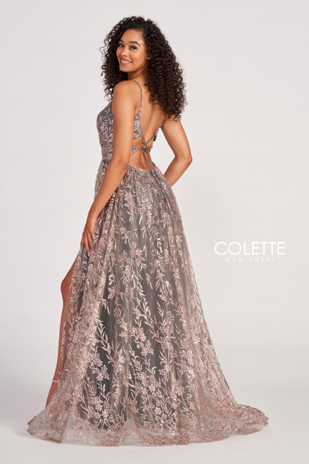 Colette by Daphne CL2022 Novelty Glitter Tulle Dress