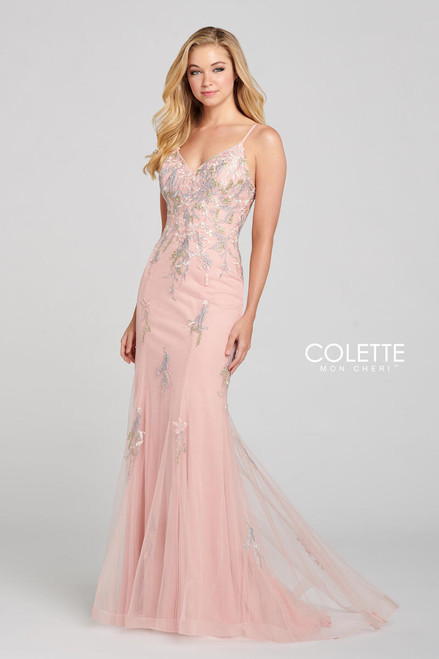 Colette by Daphne CL12110 Tulle Lace Appliques Dress