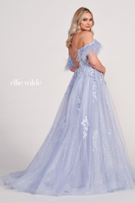 Ellie Wilde by Mon Cheri EW34066 Embroidered Lace Long Dress