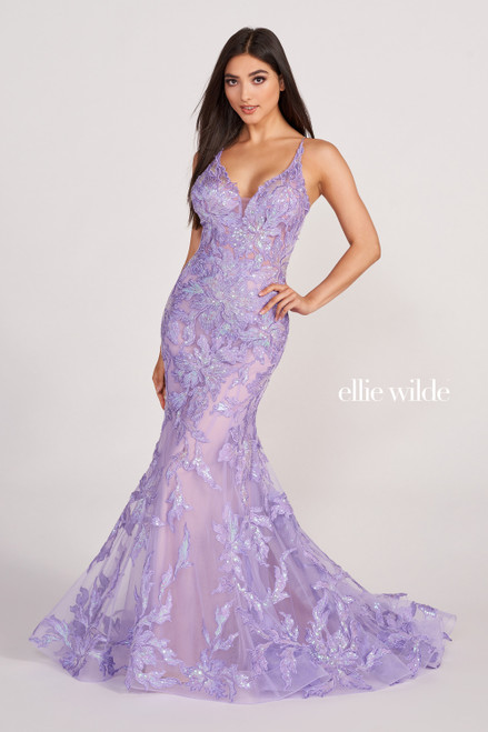 Ellie Wilde by Mon Cheri EW34110 Embroidered Sequins Dress