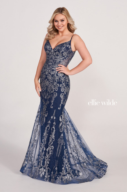 Ellie Wilde by Mon Cheri EW34056 Cracked Ice, Jersey Dress