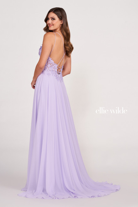 Ellie Wilde by Mon Cheri EW34078 Embroidered Lace Long Dress