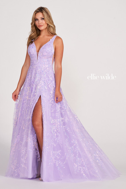 Ellie Wilde by Mon Cheri EW34111 Embroidered Lace Long Dress