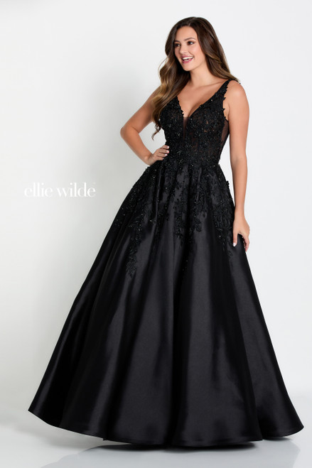 Ellie Wilde by Mon Cheri EW34050 Embroidered Lace Long Dress