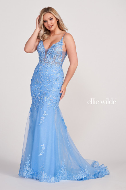 Ellie Wilde by Mon Cheri EW34067 Glitter Tulle Jersey Dress