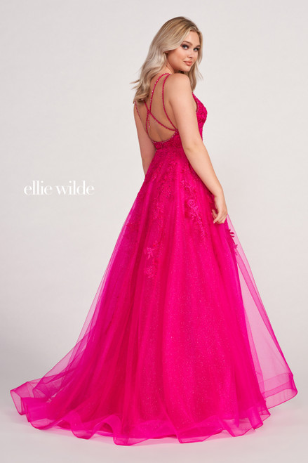 Ellie Wilde by Mon Cheri EW34095 Embroidered Lace Long Dress