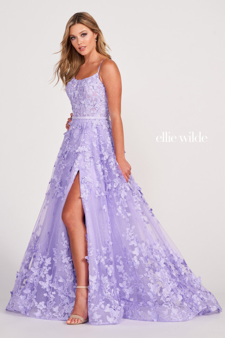 Ellie Wilde by Mon Cheri EW34109 Embroidered Lace Long Dress