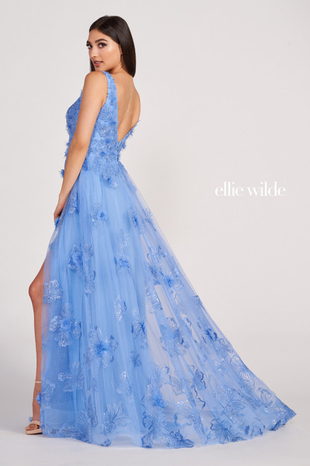 Ellie Wilde by Mon Cheri EW34121 Embroidered Lace Long Dress