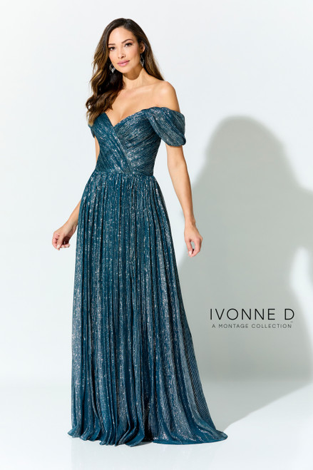 Ivonne D by Mon Cheri ID918 Chiffon Over Chiffon Long Dress