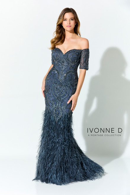 Ivonne D by Mon Cheri ID927 Tulle Embroidery Beading Dress