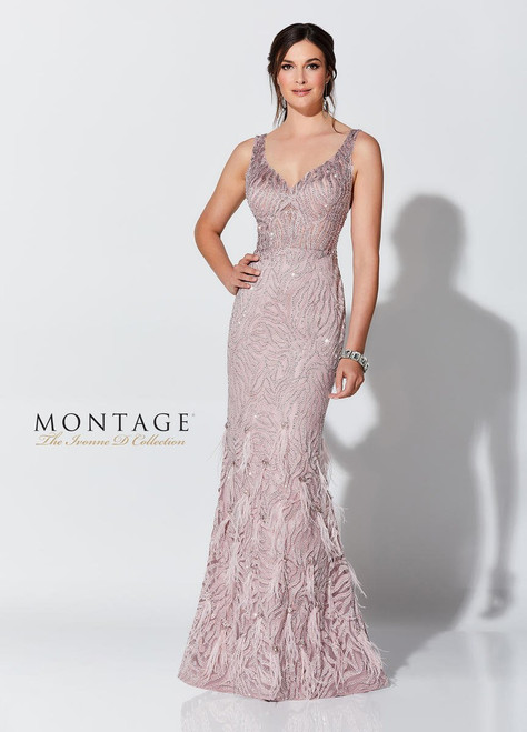 Ivonne D by Mon Cheri 119D52 Tulle Stone Accents Long Dress