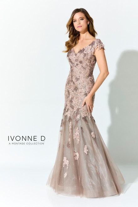 Ivonne D by Mon Cheri ID919 Tulle Lace Applique Long Dress