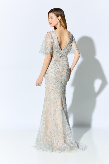 Ivonne D by Mon Cheri ID905SLV Allover Delicate 3D Lace Gown