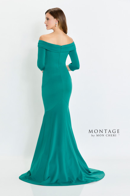 Montage by Mon Cheri M540 Stretch Crepe Sweetheart Neck Gown