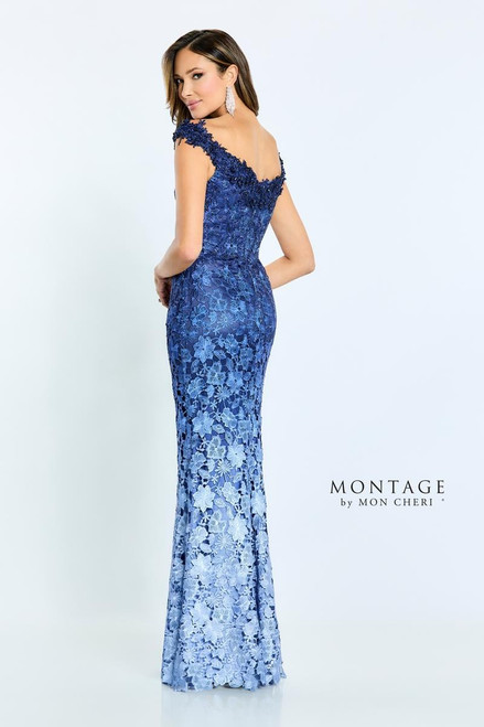 Montage by Mon Cheri M507 Allover Ombre Venise Lace Dress