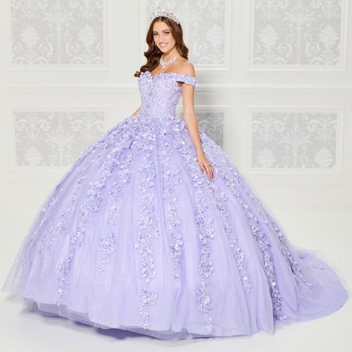 Princesa by Ariana Vara PR30120 Embroidered Lace Ball Gown