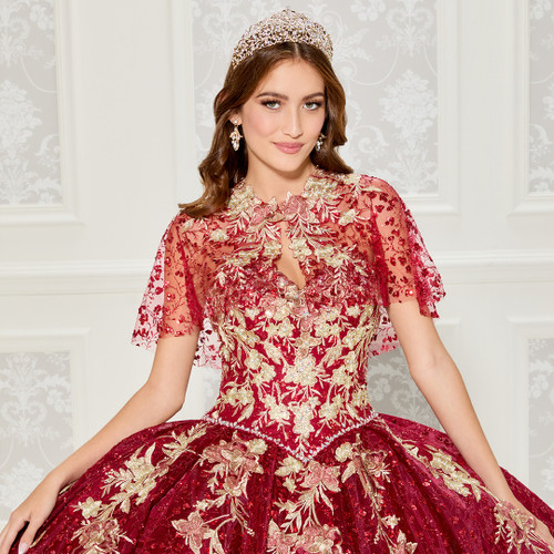 Princesa by Ariana Vara PR30121 Embroidered Lace Ball Gown