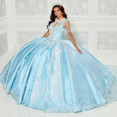 Princesa by Ariana Vara PR30081 Metallic Jacquard Ball Gown