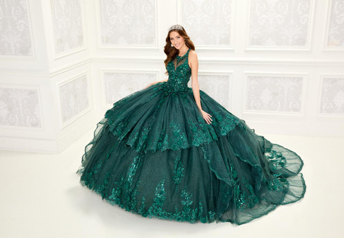 Princesa by Ariana Vara PR30082 Sequins Glitter Tulle Gown