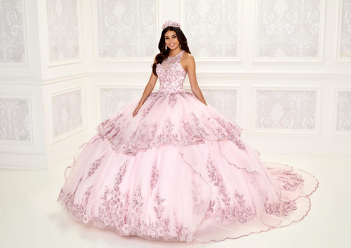 Princesa by Ariana Vara PR30082 Sequins Glitter Tulle Gown
