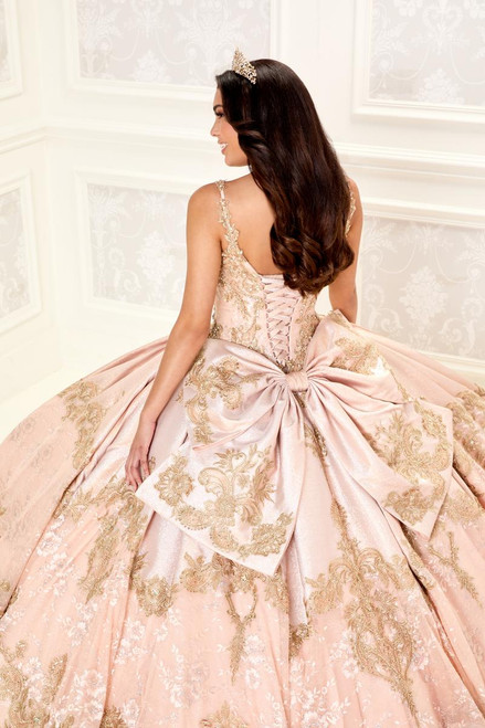 Princesa by Ariana Vara PR30085 Metallic Jacquard Ball Gown