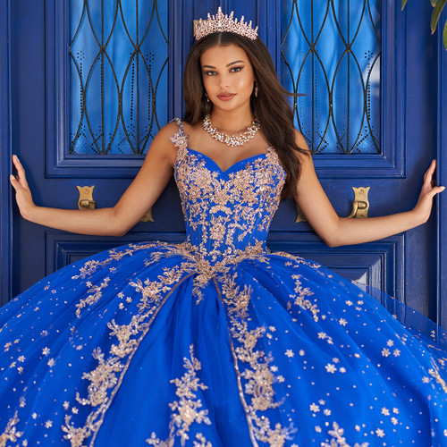 Princesa by Ariana Vara PR30087 Cracked Ice Glitter Gown