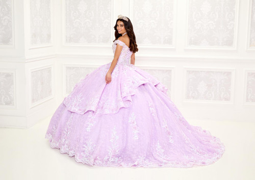 Princesa by Ariana Vara PR30089 Fused Chantilly lace Gown