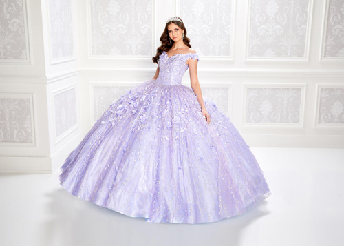 Princesa by Ariana Vara PR22036 Novelty Cracked Ice Gown