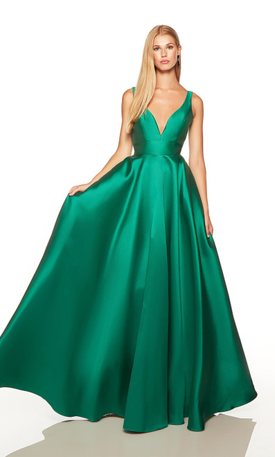 Alyce Paris 1757 Sleeveless Plunging Neck Long Formal Dress