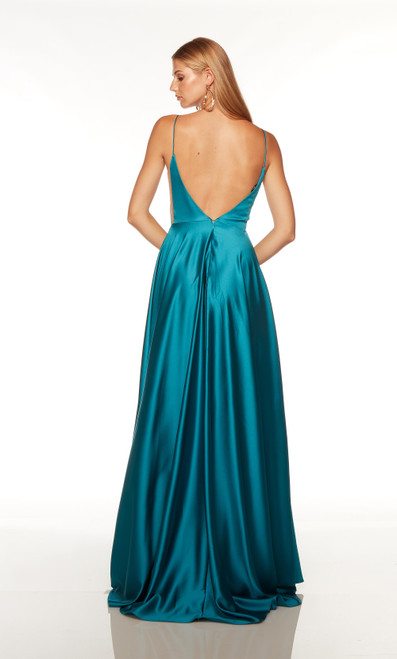 Alyce Paris 1758 Luminous Satin Sweetheart Neck Formal Dress