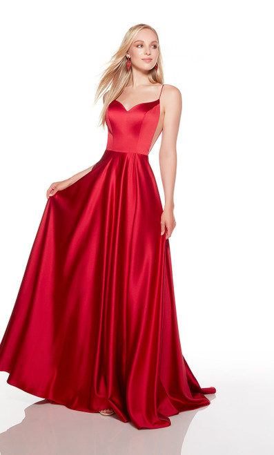 Alyce Paris 1758 Luminous Satin Sweetheart Neck Formal Dress