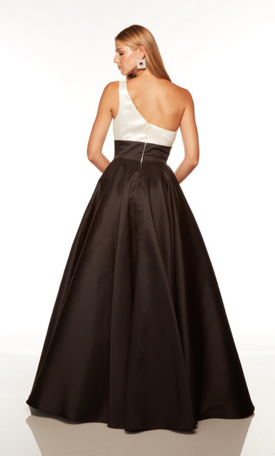 Alyce Paris 1765 Mikado One Shoulder Sleeveless Formal Dress