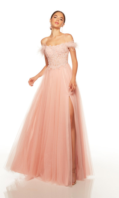 Alyce Paris 61328 Tulle-lace Off The Shoulder Prom Dress