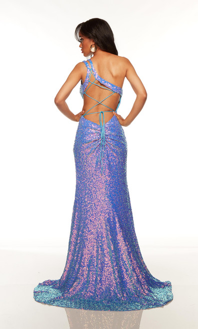 Alyce Paris 61349 Sequins One Shoulder Straight Prom Dress
