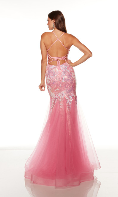 Alyce Paris 61410 Sequins-lace Plunging Neckline Prom Dress