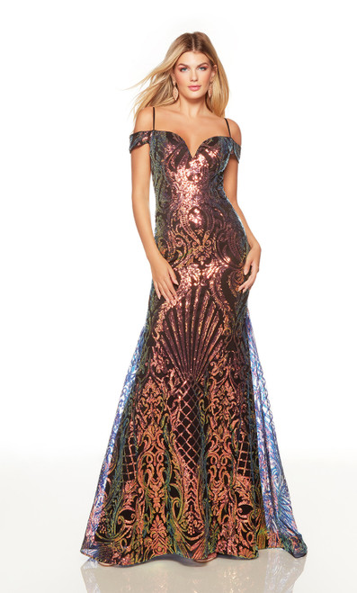 Alyce Paris 61414 Sequins Sweetheart Neckline Prom Dress