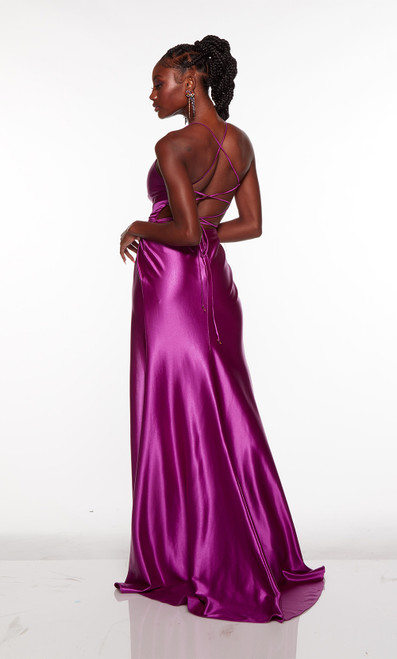 Alyce Paris 61442 Stretch Satin V-Neck Sleeveless Prom Dress