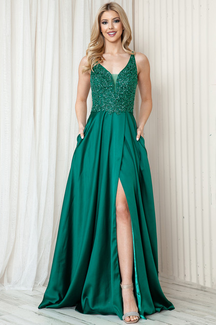 Amelia Couture 6120 Embellishments Sleeveless Long Dress