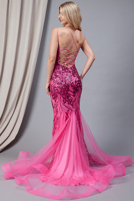Amelia Couture 7021 Embellishments Sleeveless Long Dress