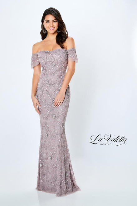 La Valetta by Mon Cheri LV22103 Beading Jersey Long Dress