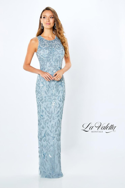 La Valetta by Mon Cheri LV22105 Sleeveless Tulle Long Dress