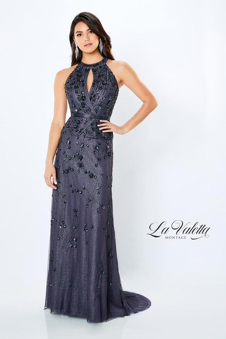 La Valetta by Mon Cheri LV22107 Sleeveless Tulle Long Dress