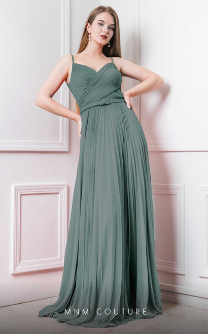 MNM Couture F4952 Sweetheart Neck Sleeveless Long Dress