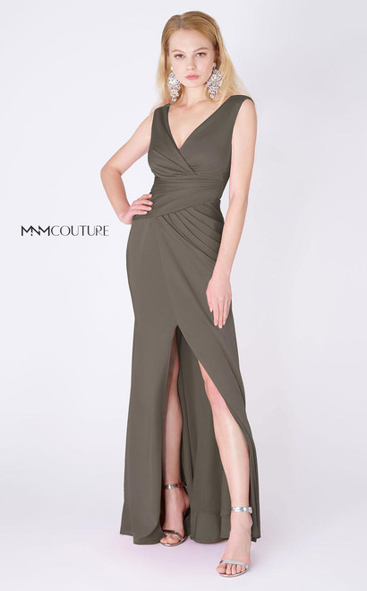 MNM Couture F4427 V-neck Sleeveless Evening Long Dress