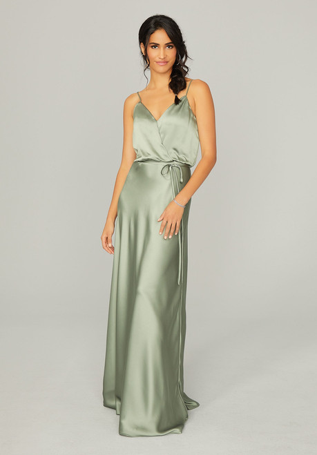 Morilee Bridesmaids 21769 Silky Satin Spaghetti Straps Dress