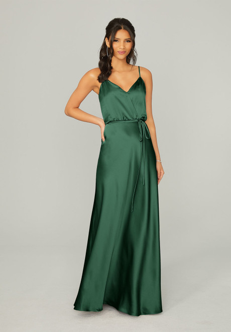 Morilee Bridesmaids 21769 Silky Satin Spaghetti Straps Dress