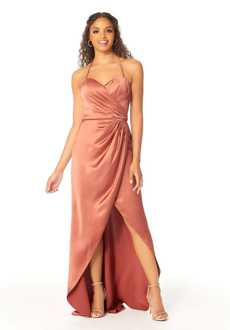 Morilee Bridesmaids 21808 Silky Satin Spaghetti Straps Dress